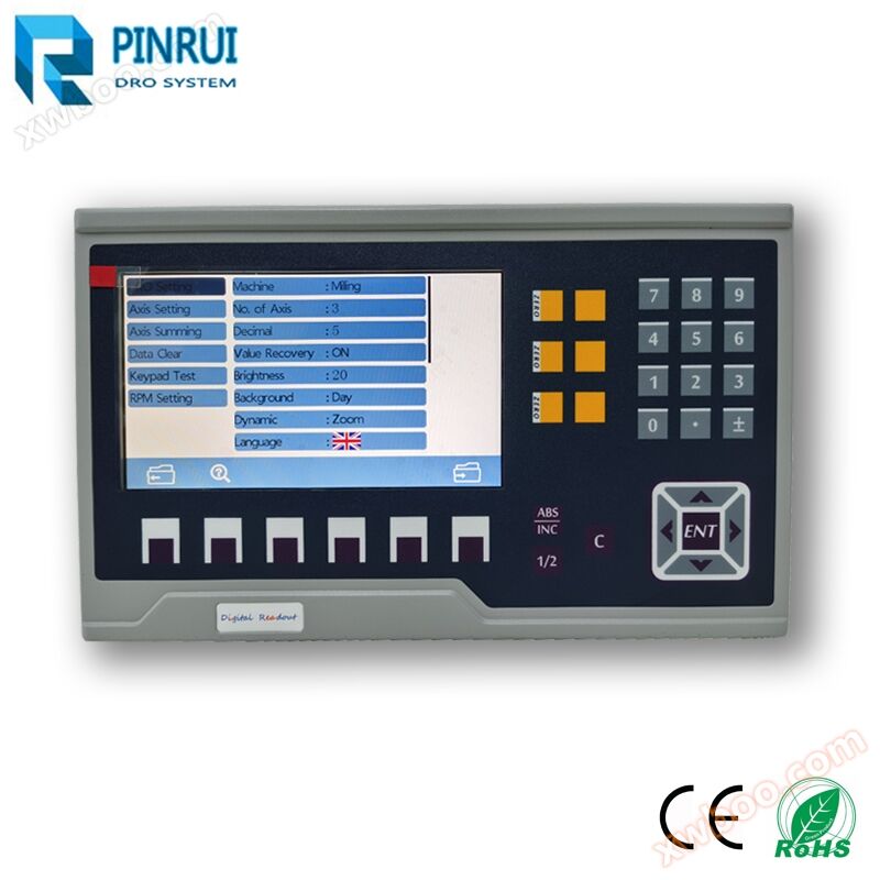 Boîtier en fer 7 pouces 2, 3 axes LCD affichage numérique à écran LCD
