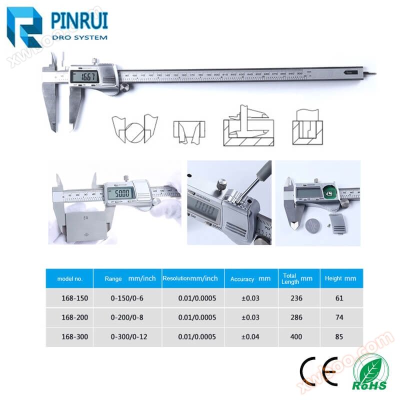 All metal stainless steel industrial digital caliper