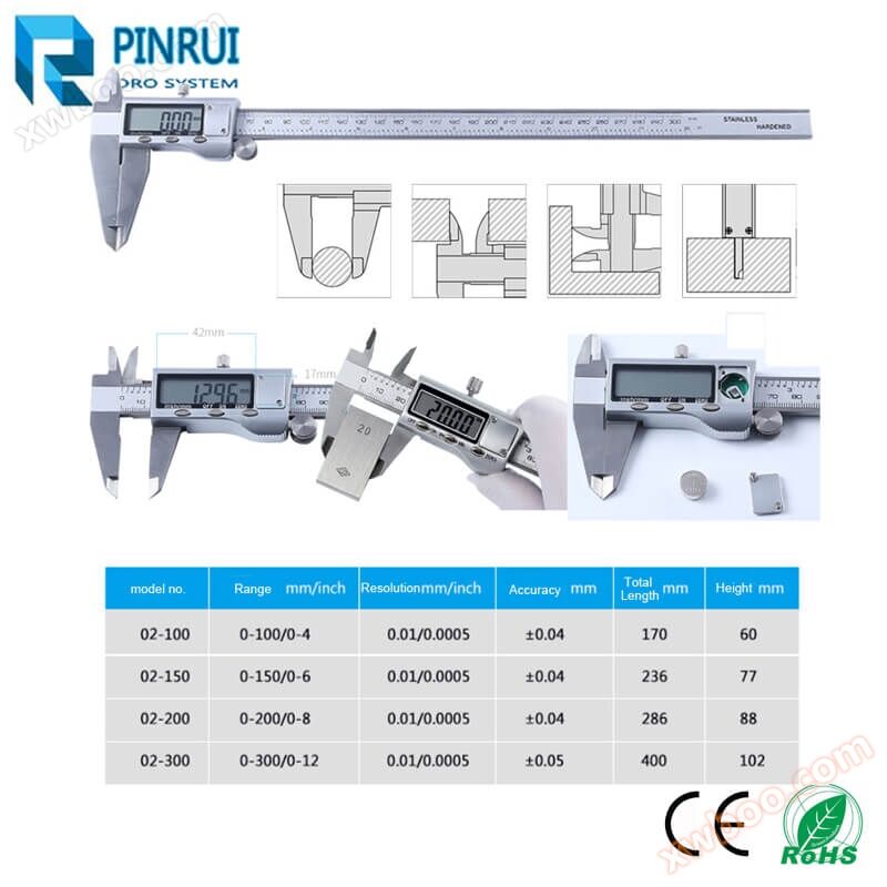 All metal industrial stainless steel digital caliper